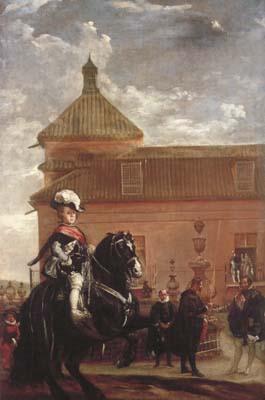 Diego Velazquez Le Prince Baltasar Carlos au manege royal avec le comte-duc d'Olivares (df02) France oil painting art